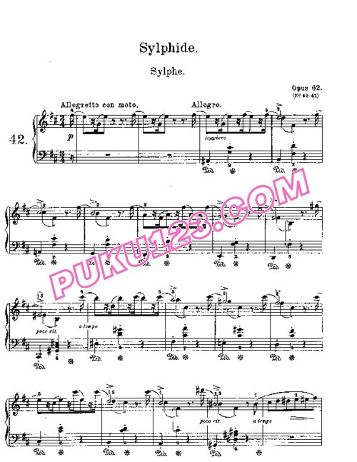 天天钢琴网-免费下载Lyric Pieces, Op.62, No.1