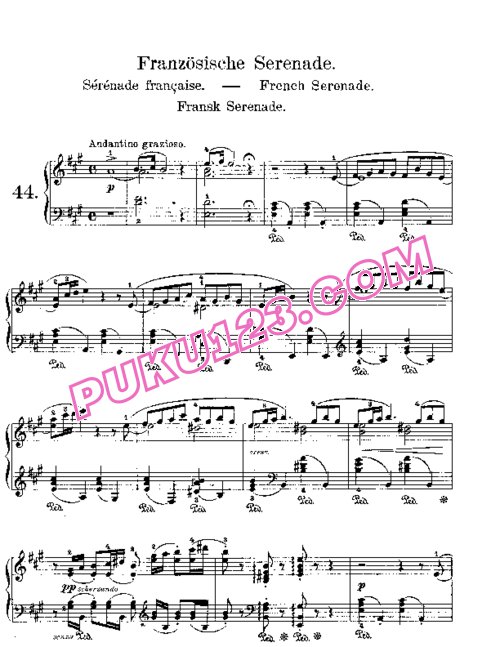 天天钢琴网-免费下载Lyric Pieces, Op.62, No.3