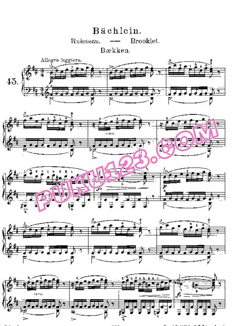 天天钢琴网-免费下载Lyric Pieces, Op.62, No.4