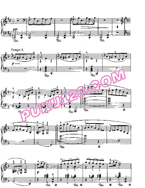 天天钢琴网-免费下载Grieg lyric pieces op 65 1