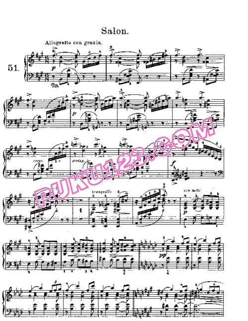 天天钢琴网-免费下载Lyric Pieces, Op.65, No.4