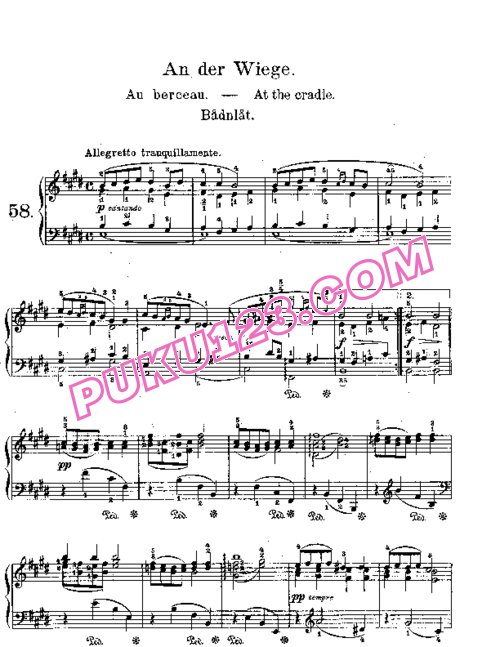天天钢琴网-免费下载Lyric Pieces, Op.68, No.5