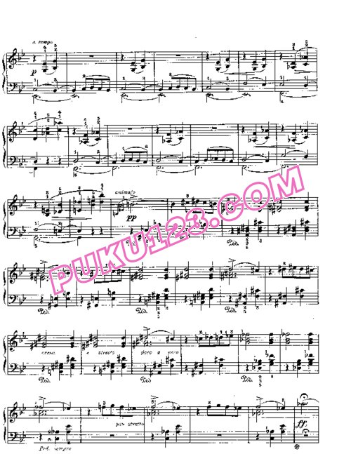 天天钢琴网-免费下载Lyric Pieces, Op.68, No.6