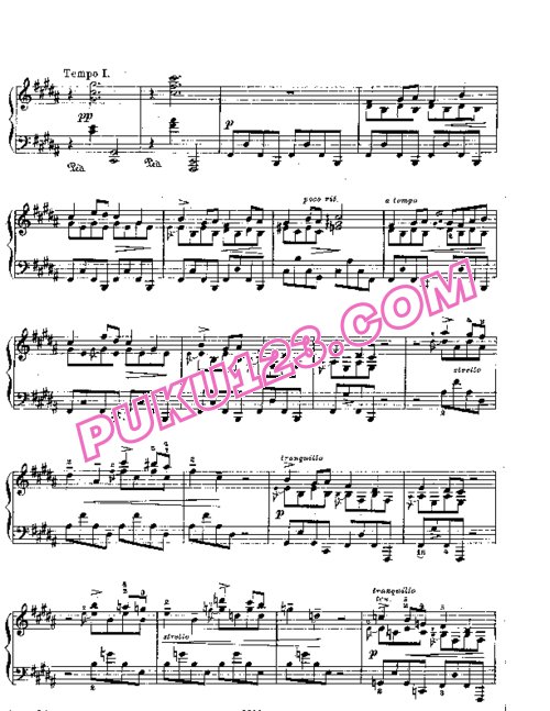 天天钢琴网-免费下载Lyric Pieces, Op.71, No.4