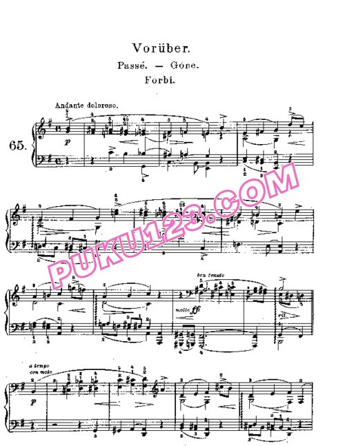 天天钢琴网-免费下载Lyric Pieces, Op.71, No.6