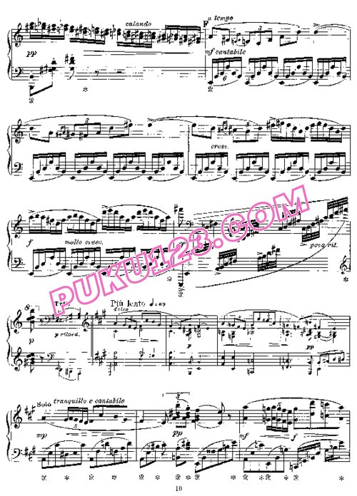 天天钢琴网-免费下载Grieg - Piano Concerto in a Minor Op.16 - Solo