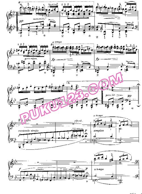 天天钢琴网-免费下载Grieg - Ballade Op.24