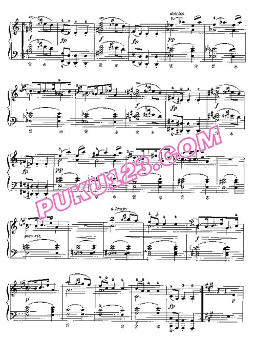天天钢琴网-免费下载Grieg - 4 Album Leaves Op.28