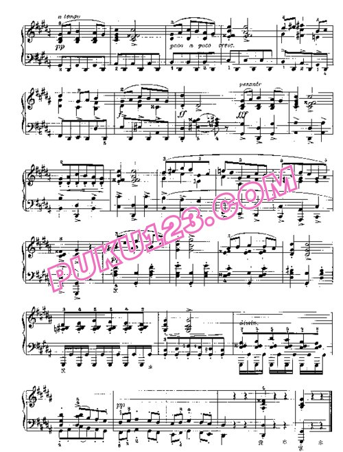 天天钢琴网-免费下载Grieg - 4 Humoresker Op.6