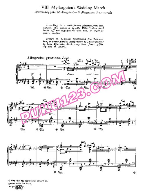 天天钢琴网-免费下载grieg72c