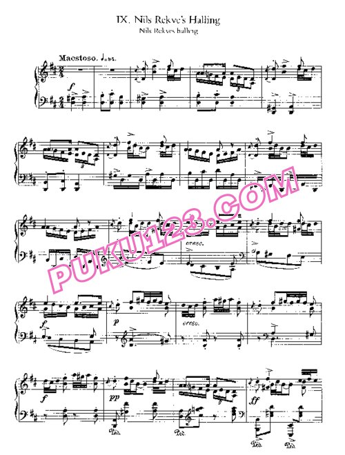 天天钢琴网-免费下载grieg72c