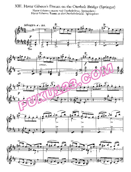 天天钢琴网-免费下载grieg72d