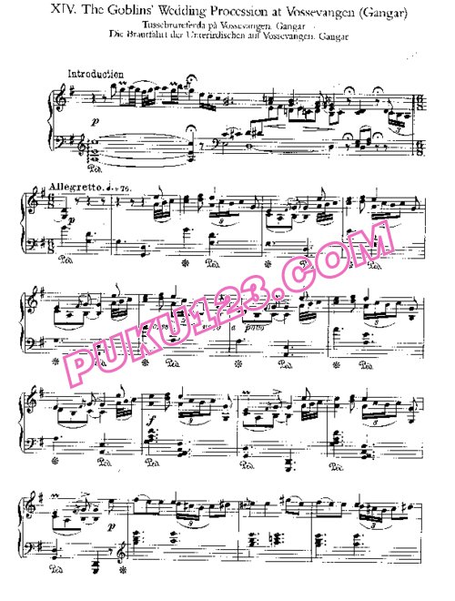 天天钢琴网-免费下载grieg72d