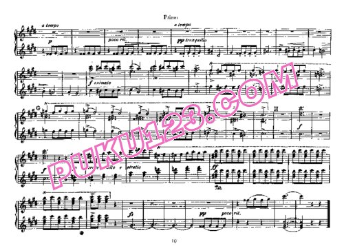天天钢琴网-免费下载Grieg - 2 Waltz Caprices Op.37 - 4 Hands