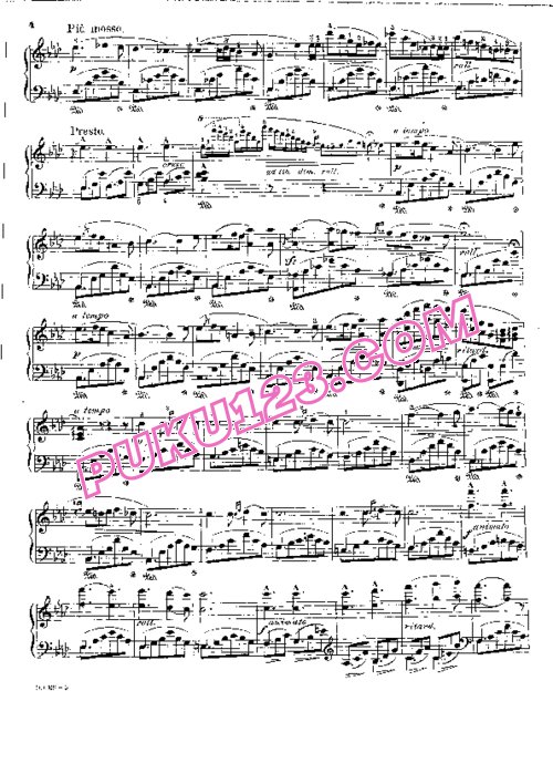 天天钢琴网-免费下载Leybach - Nocturne No.1 in A-flat Major Op.3