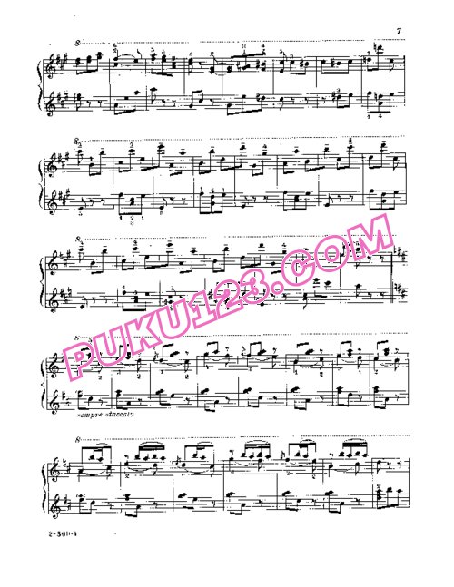 天天钢琴网-免费下载Liadov - The Music Box, Valse Badinage Op.32