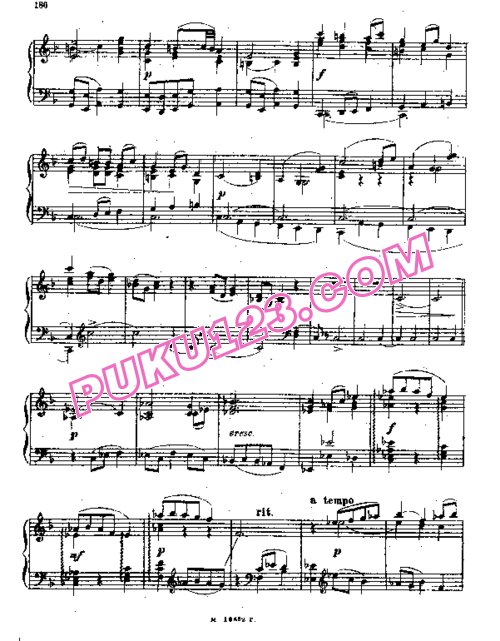 天天钢琴网-免费下载Liadov - Sur la Prairie, Esquisse Op.23