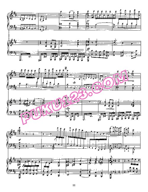 天天钢琴网-免费下载Liapunov - Piano Concerto No.1 in e-flat Minor Op.4 双钢琴版