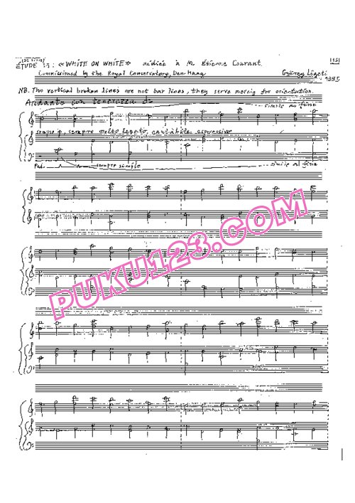 天天钢琴网-免费下载Ligeti - Etudes Pour Piano Book.3