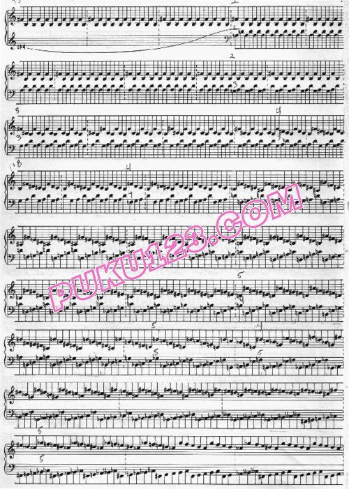 天天钢琴网-免费下载Ligeti - Continuum