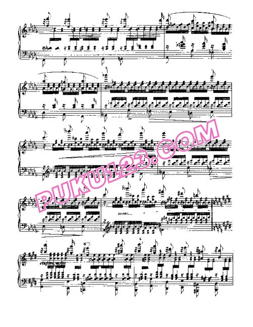 天天钢琴网-免费下载Liszt - Etudes d'execution transcendante No.12 (Chasse neige)