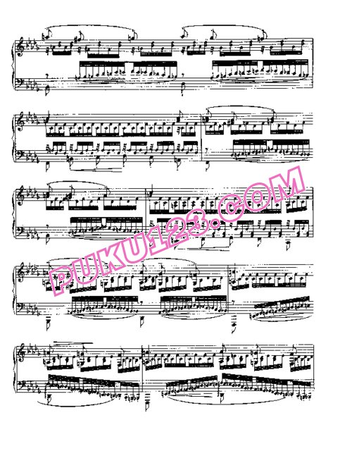 天天钢琴网-免费下载Liszt - Etudes d'execution transcendante No.12 (Chasse neige)