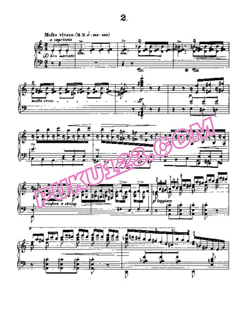天天钢琴网-免费下载Liszt - Etudes d'execution transcendante No.2 (fusées)