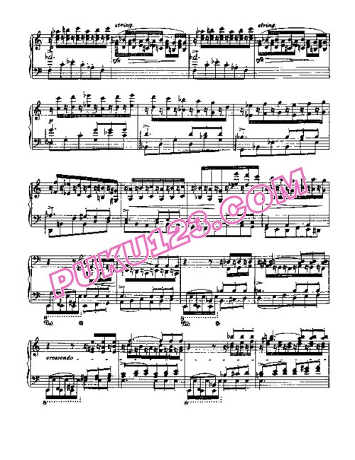 天天钢琴网-免费下载Liszt - Etudes d'execution transcendante No.2 (fusées)