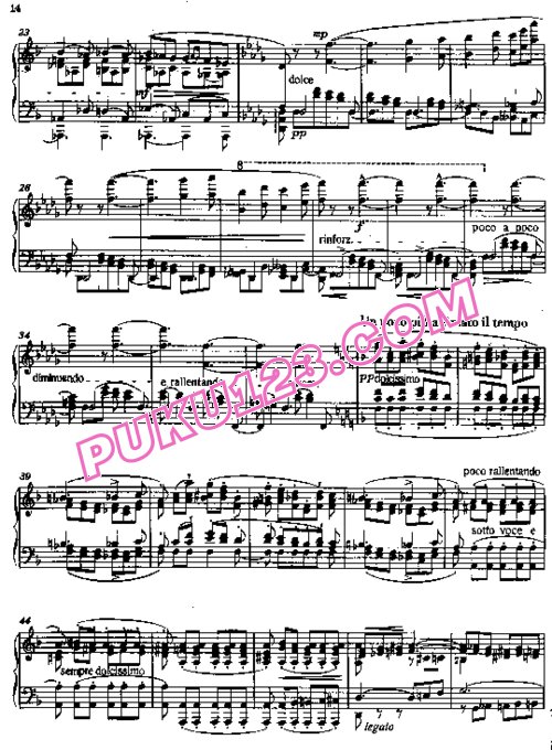 天天钢琴网-免费下载Liszt - Etudes d'execution transcendante No.3 (Paysages)