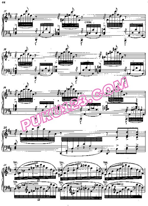 天天钢琴网-免费下载Liszt - Etudes d'execution transcendante No.6 (Vision)