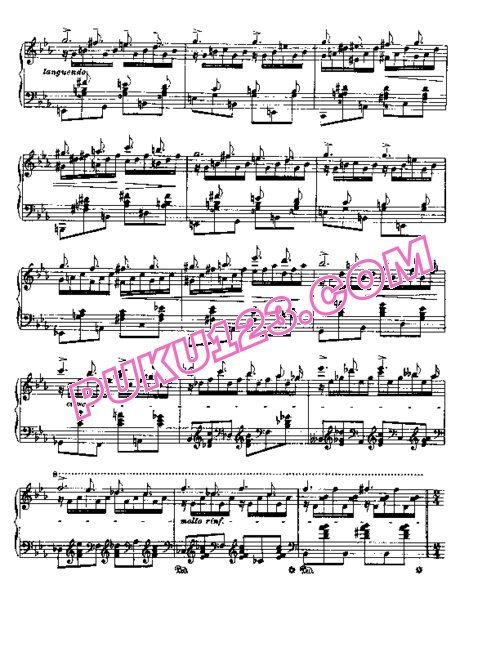 天天钢琴网-免费下载Liszt - Etudes d'execution transcendante No.8 (Wilde Jagd)