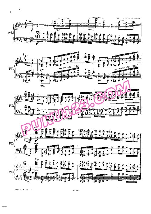 天天钢琴网-免费下载Liszt - Busoni - 6 Paganini Etudes 布索尼版