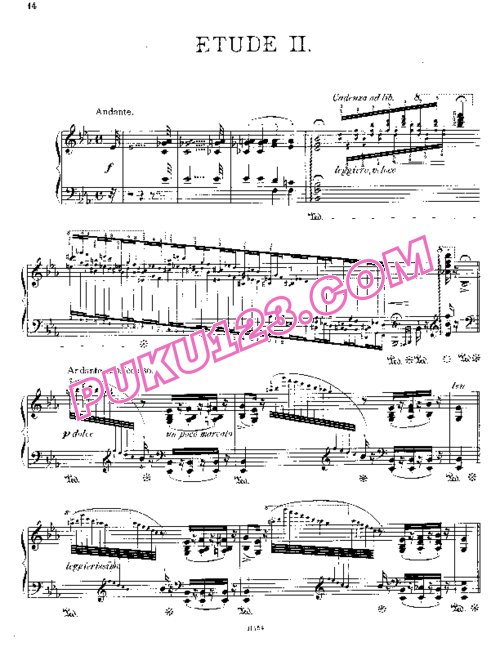 天天钢琴网-免费下载Liszt - Paganini Etudes No.2 in Eb