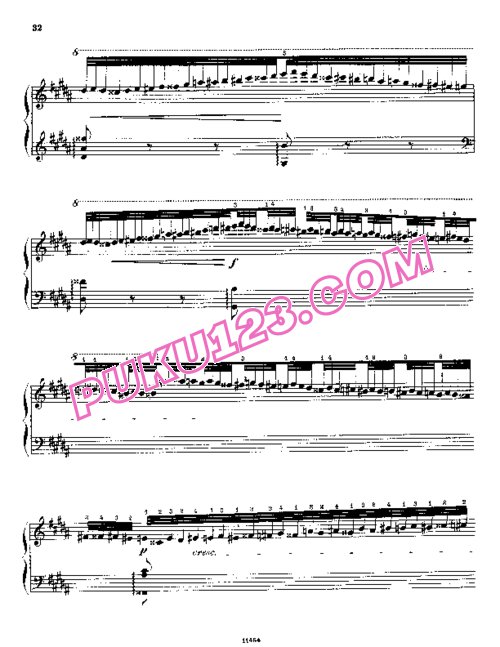 天天钢琴网-免费下载Liszt - Paganini Etudes No.3 in G# (Campanella)