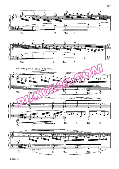 天天钢琴网-免费下载Liszt - Waldesrauschen