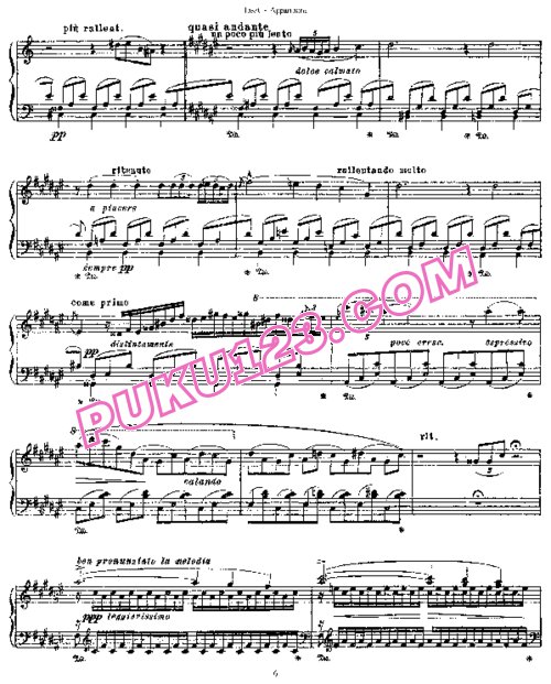 天天钢琴网-免费下载Liszt - Apparitions S.155