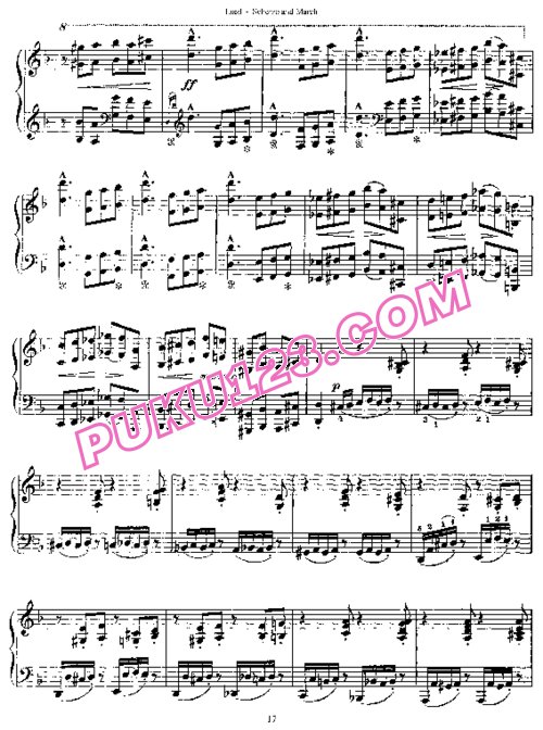 天天钢琴网-免费下载Liszt - Scherzo und Marsch S.177