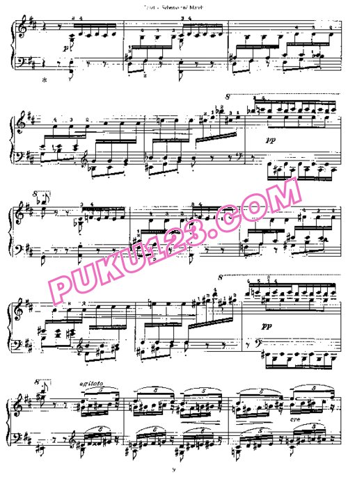 天天钢琴网-免费下载Liszt - Scherzo und Marsch S.177