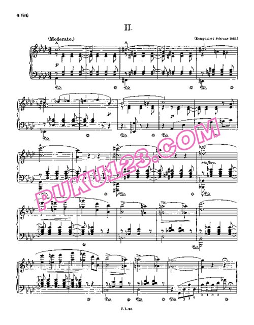 天天钢琴网-免费下载Liszt - 5 Klavierstücke S.192