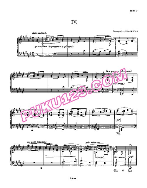 天天钢琴网-免费下载Liszt - 5 Klavierstücke S.192