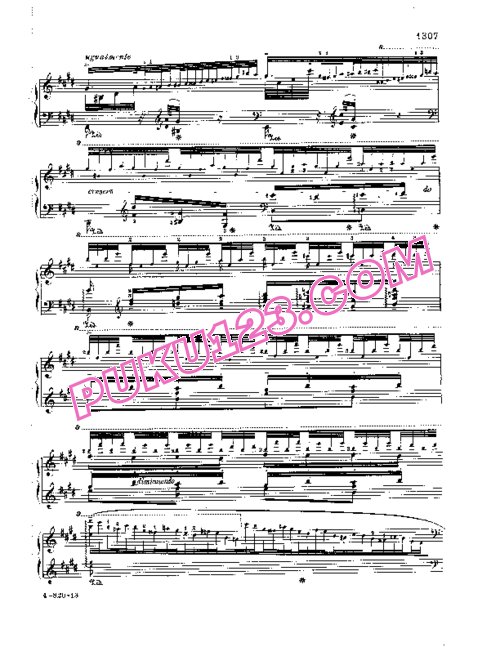 天天钢琴网-免费下载Liszt - Rhapsodies Hongroises No.10