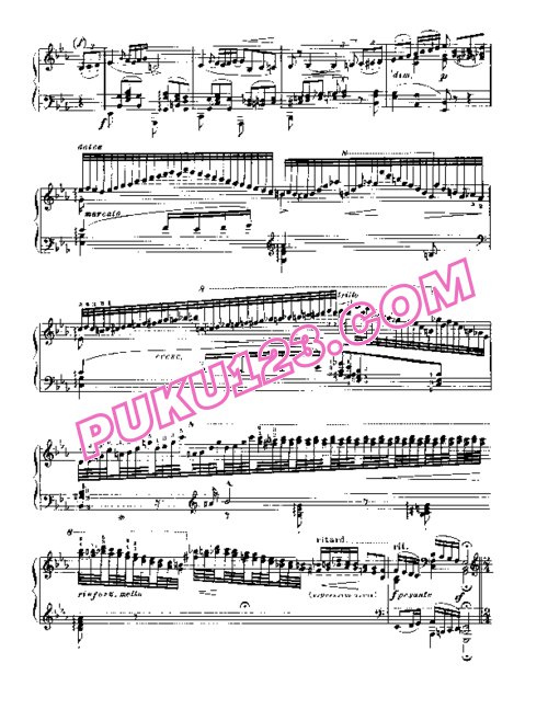 天天钢琴网-免费下载Liszt - Rhapsodies Hongroises No.4