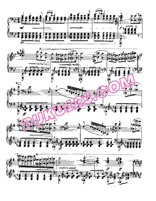 天天钢琴网-免费下载Liszt - Sonata in b Minor S.178