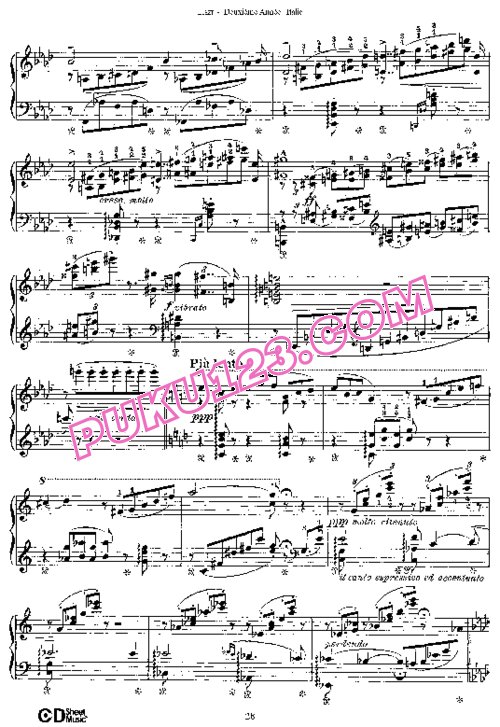 天天钢琴网-免费下载Liszt - Deuxieme Annee, Italie S.161
