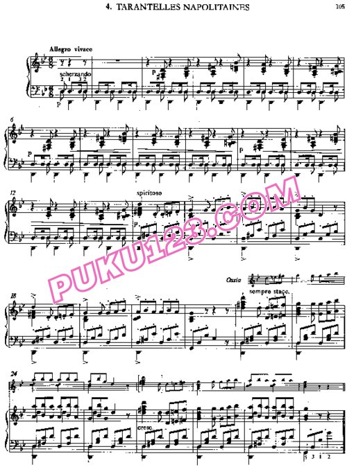 天天钢琴网-免费下载Liszt - Venezia e Napoli S.159