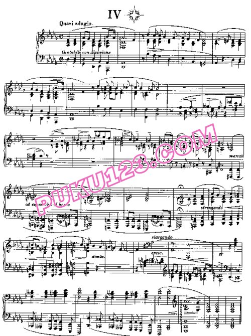 天天钢琴网-免费下载Liszt - 6 Consolations S.172