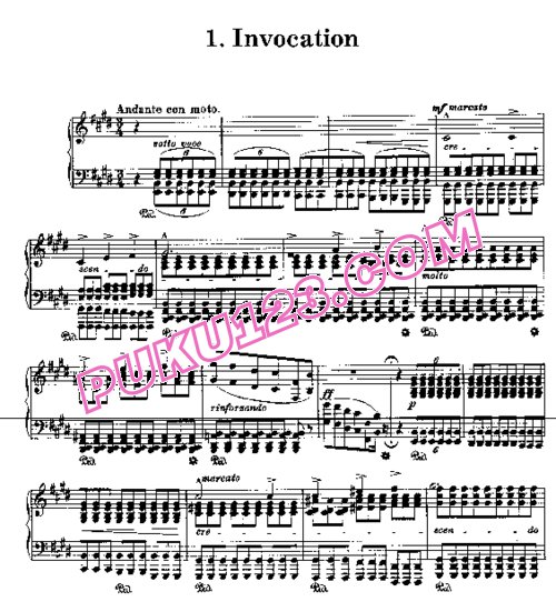 天天钢琴网-免费下载Liszt - Harmonies Poetiques et Religieuses No.1 (Invocation)
