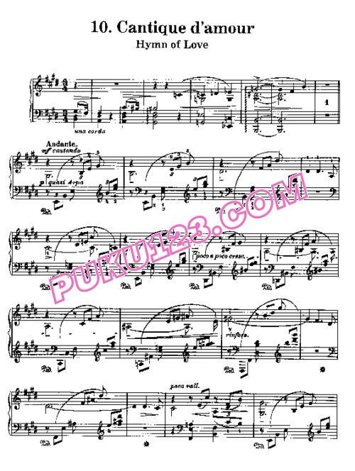 天天钢琴网-免费下载Liszt - Harmonies Poetiques et Religieuses No.10 (Hymn of Love)