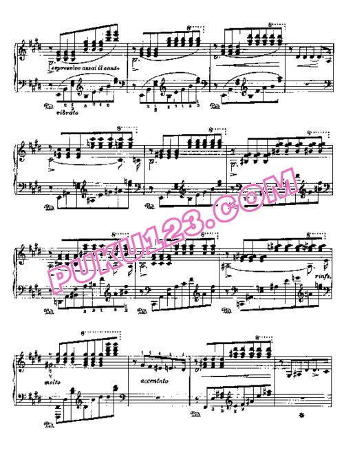 天天钢琴网-免费下载Liszt - Harmonies Poetiques et Religieuses No.10 (Hymn of Love)