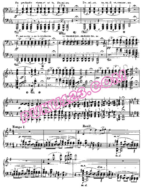天天钢琴网-免费下载Liszt - Harmonies Poetiques et Religieuses No.4 (Thoughts of the Dead)